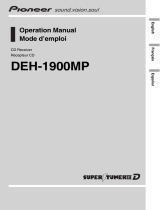 Pioneer DEH-1900MP Manual de usuario