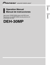 Pioneer DEH-30MP Manual de usuario