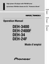 Pioneer DEH-3400 Manual de usuario