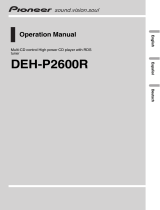 Pioneer DEH-P2600R Manual de usuario