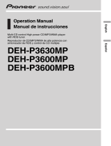 Pioneer DEH-P3630MP Manual de usuario