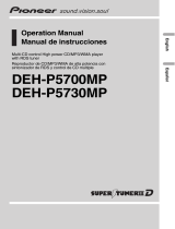Pioneer deh-p5730mp Manual de usuario