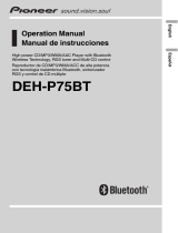 Pioneer DEH-P75BT Manual de usuario
