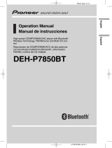Pioneer DEH-P7850BT Manual de usuario