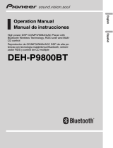 Pioneer DEH-P9800BT Manual de usuario