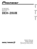 Pioneer DEH20UB Manual de usuario