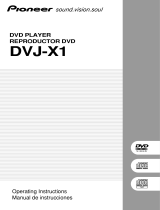Pioneer DVJ-X1 Manual de usuario