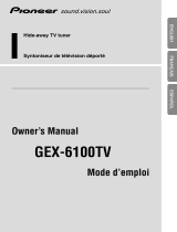 Pioneer GEX-6100TV Manual de usuario