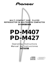 Pioneer PD-M407 Manual de usuario