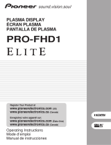 Pioneer PRO-FHD1 Manual de usuario