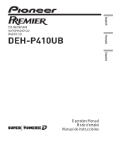 Pioneer Premier DEH-P410UB Manual de usuario