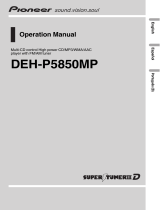 Pioneer DEH-P5850MP Manual de usuario