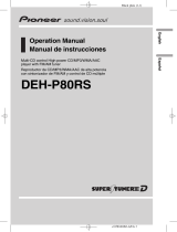 Pioneer DEH-P80RS Manual de usuario