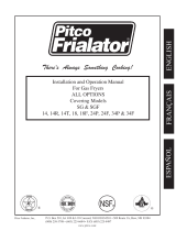 Pitco Frialator Frialator SGF 34P El manual del propietario