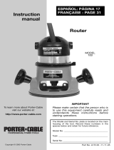Porter-Cable A15149 Manual de usuario