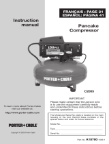 Porter-Cable A18760-1006-1 Manual de usuario