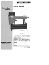 Porter-Cable FN250 Manual de usuario