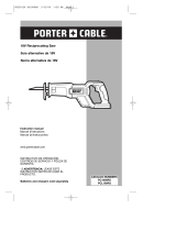 Porter-Cable 90550124 Manual de usuario