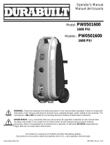 Powermate PW0501600 1600PSI Manual de usuario