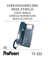 Profoon Telecommunicatie TX-555 Manual de usuario