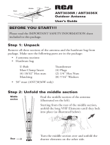 RCA ANT3036W Manual de usuario