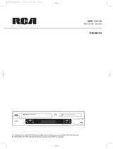 RCA DRC8335 - DVD Recorder & VCR Combo Manual de usuario