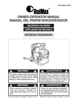 RedMax BACKPACK EBZ8000 Manual de usuario