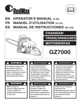 RedMax GZ7000 Manual de usuario