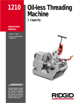RIDGID Oil-less Threading Machine 1210 Manual de usuario