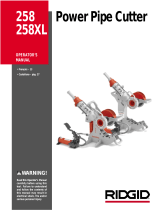 RIDGID 258XL Manual de usuario