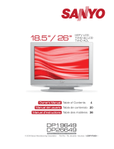 Sanyo DP19649 - 720p 18.5" LCD HDTV Manual de usuario