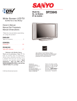 Sanyo DP23845 Manual de usuario