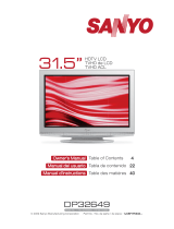 Sanyo DP32649 Manual de usuario