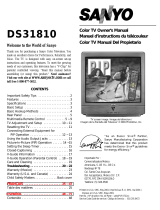 Sanyo DS31810 Manual de usuario
