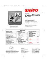 Sanyo DS31820 Manual de usuario