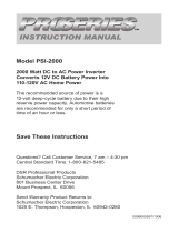 Schumacher PSI-2000 Manual de usuario