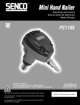 Senco MINI HAND NAILER PC1195 Manual de usuario