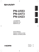 Sharp PN-U553 El manual del propietario