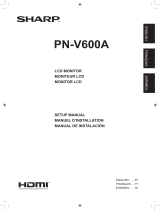 Sharp PN-V600A El manual del propietario