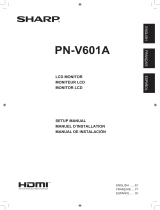 Sharp PN-V601A El manual del propietario