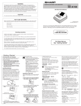 Sharp XE-A102 Manual de usuario