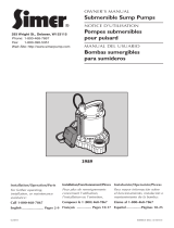 Simer Pumps 3989 Manual de usuario