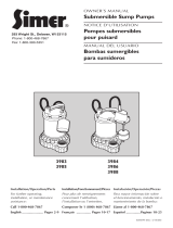 Simer Pumps 3985 Manual de usuario