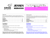 Jensen MSR4500 Manual de usuario