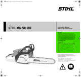 STIHL MS 270, 280 Manual de usuario