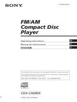 Sony Ericsson CDX-CA690X Manual de usuario