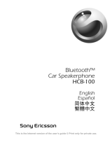 Sony Ericsson HCB-100 Manual de usuario