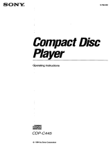 Sony CDP-C445 Instrucciones de operación