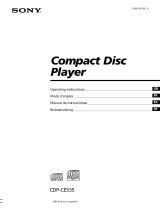 Sony CDP-CE535 Manual de usuario
