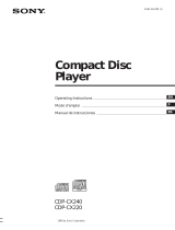 Sony CDP-CX240 Manual de usuario